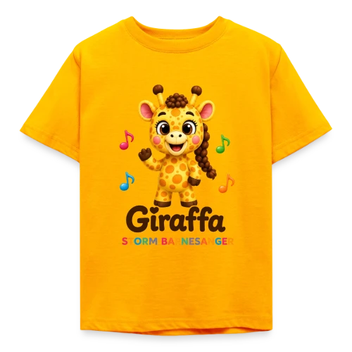 Giraffa T-skjorte – Myk bomulls t-skjorte for barn